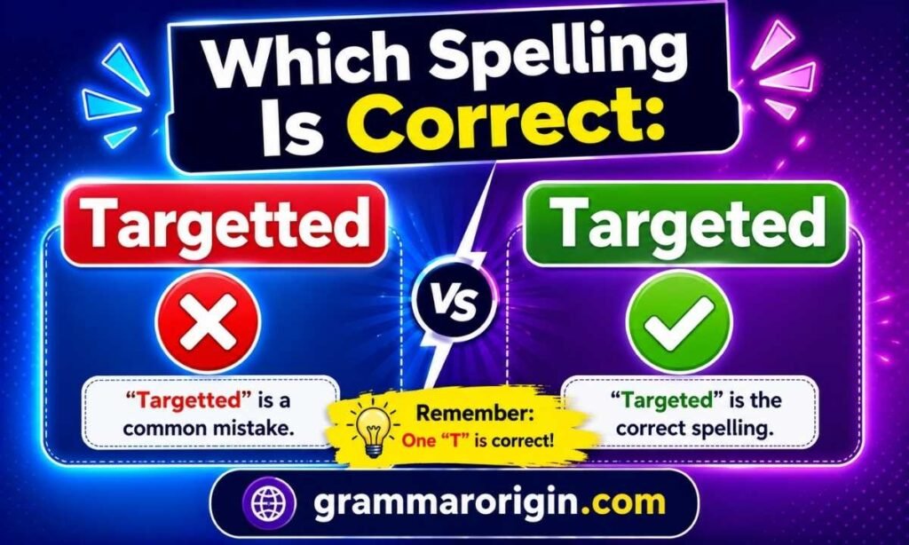 Which Spelling Is Correct Targetted or Targeted