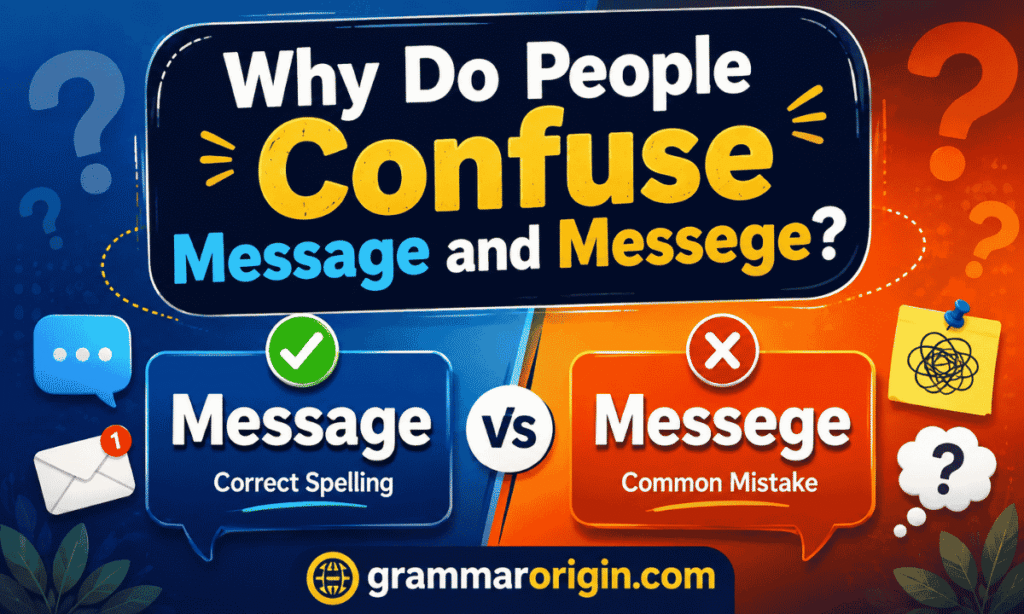 Why Do People Confuse Message and Messege