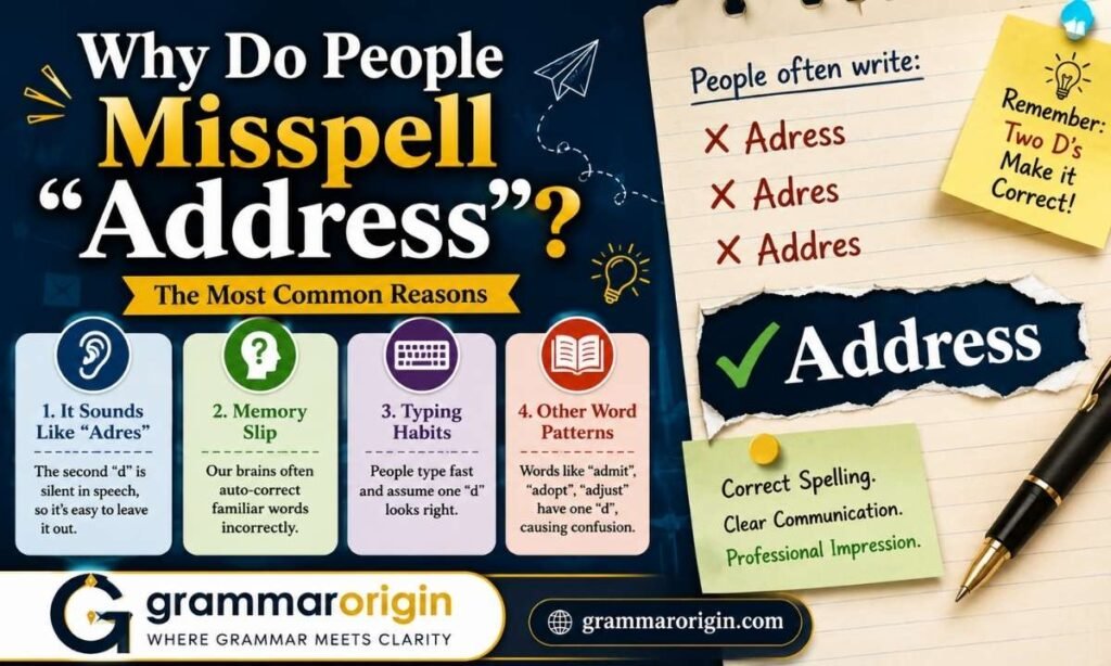 Why Do People Misspell Address