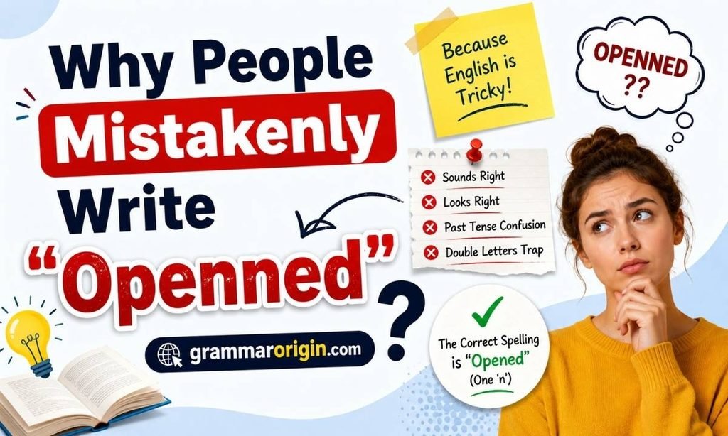 Why People Mistakenly Write Openned