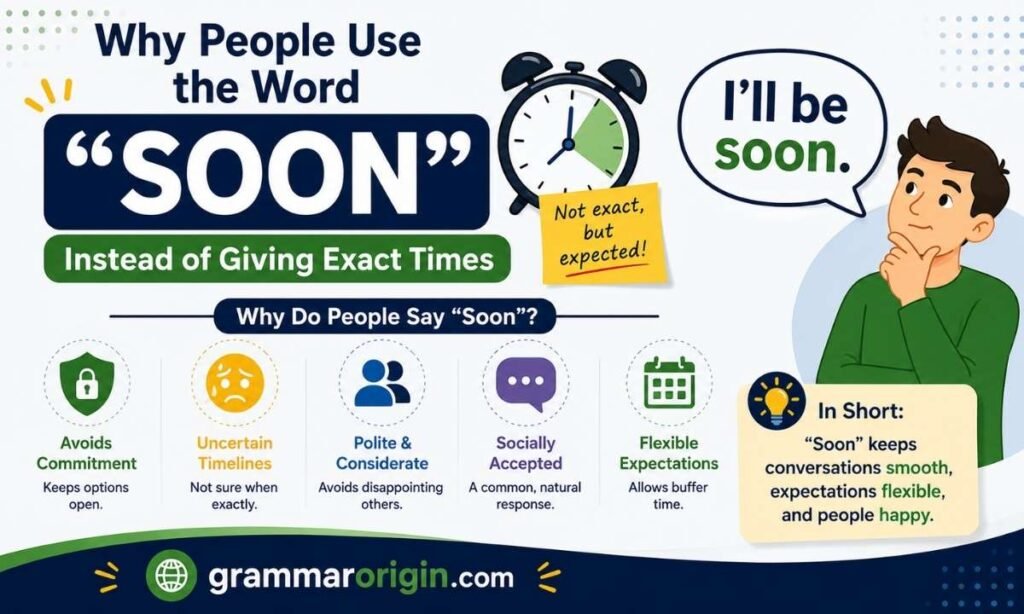 Why People Use the Word Soon Instead of Giving Exact Times