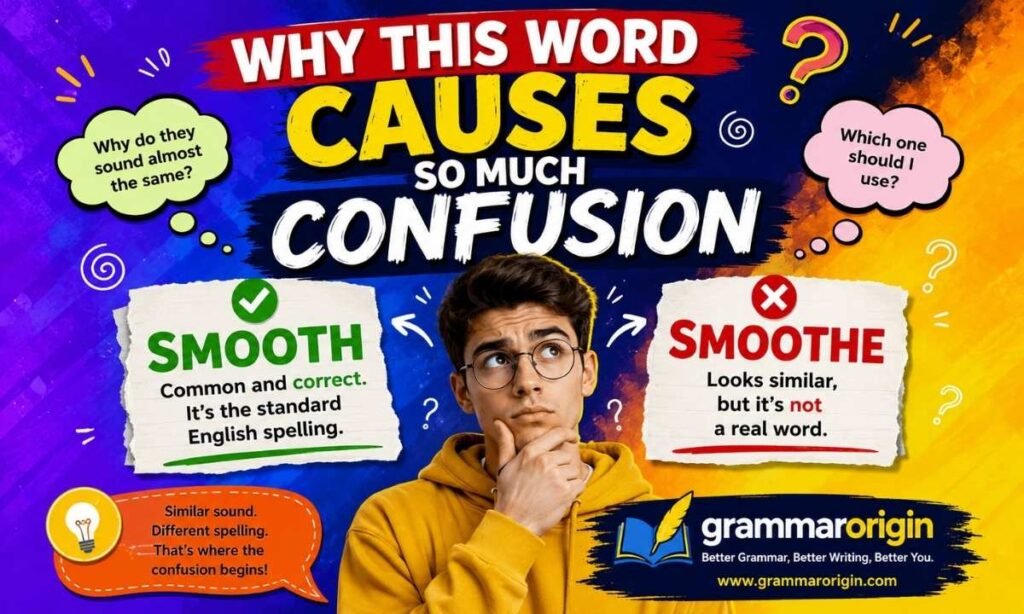 Why Smooth and Smoothe Cause Confusion