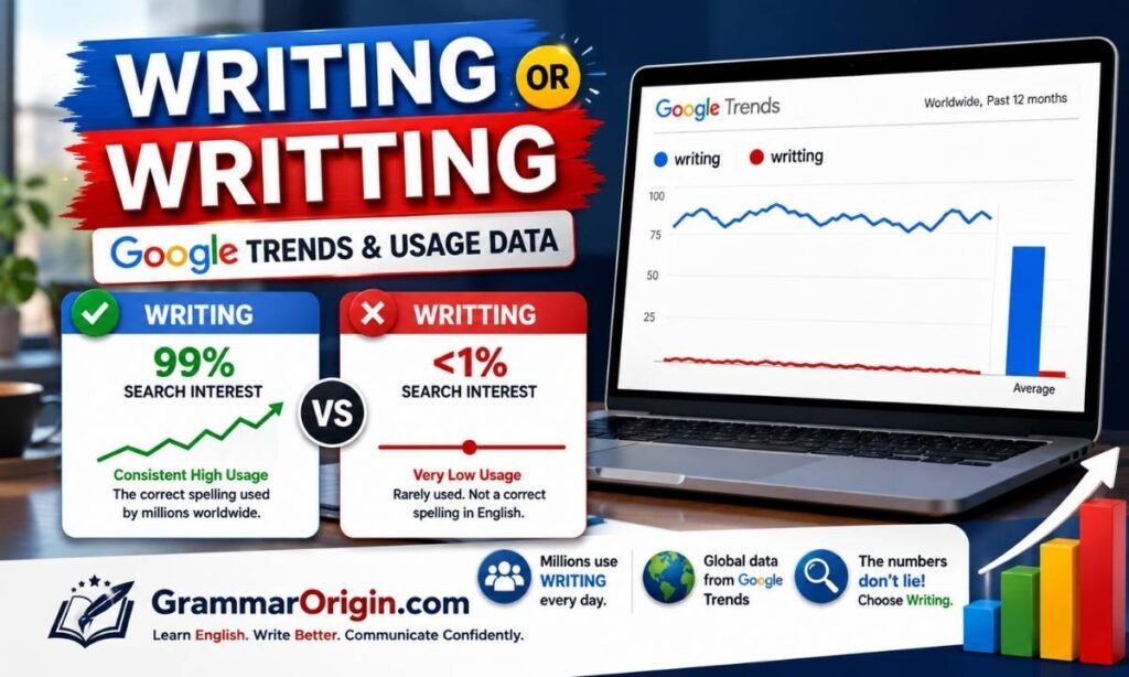 Writing or Writting Google Trends & Usage Data