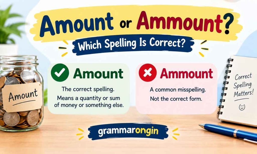 Amount or Ammount Grammar