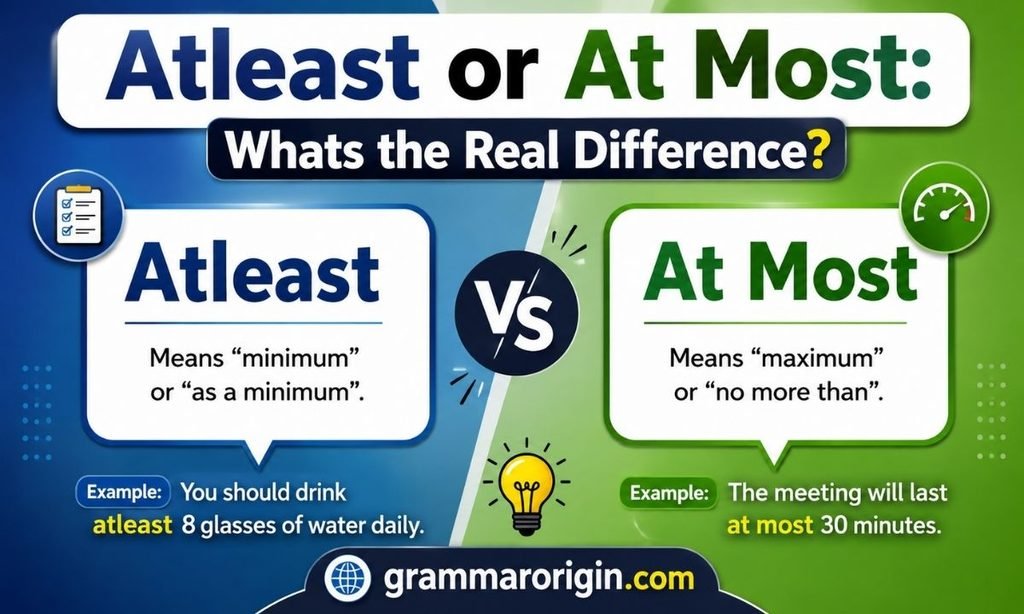 Atleast or At Most Whats the Real Difference