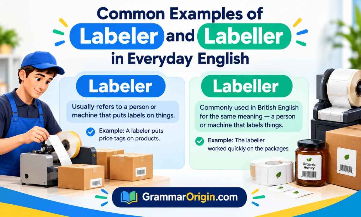 Common Examples of Labeler and Labeller in Everyday English