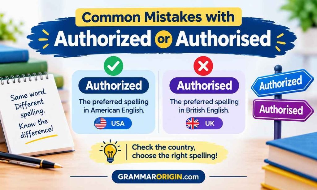 Common Mistakes with Authorized or Authorised
