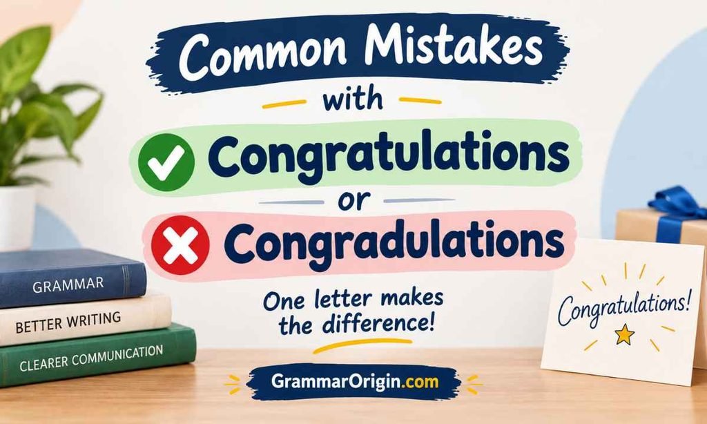 Common Mistakes with Congratulations or Congradulations