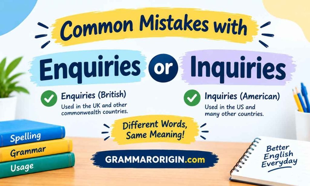 Common Mistakes with Enquiries or Inquiries