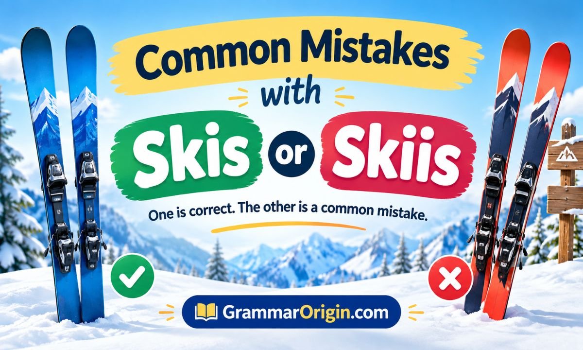 Common Mistakes with Skis or Skiis