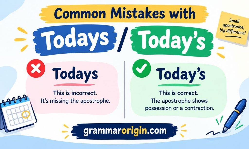 Common Mistakes with Todays _ Todays