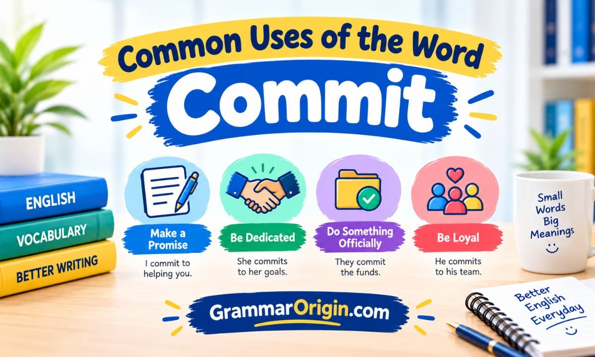 Common Uses of the Word Commit