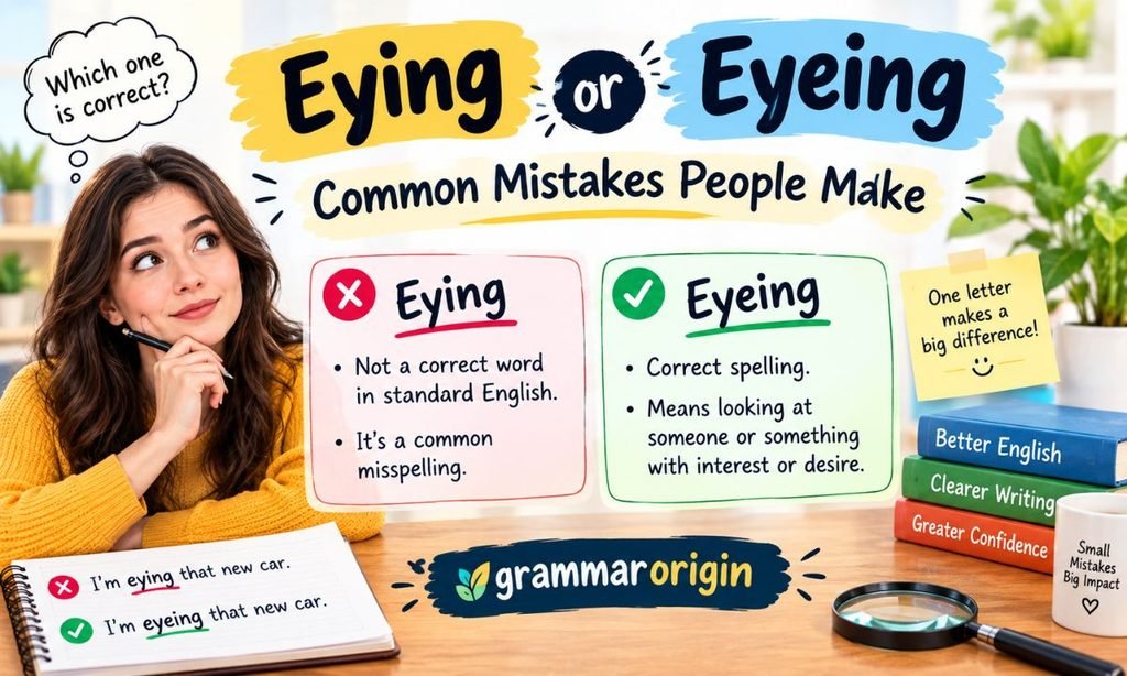 Eying or Eyeing Common Mistakes People Make