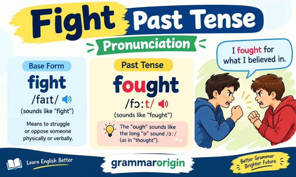 Fight Past Tense Pronunciation