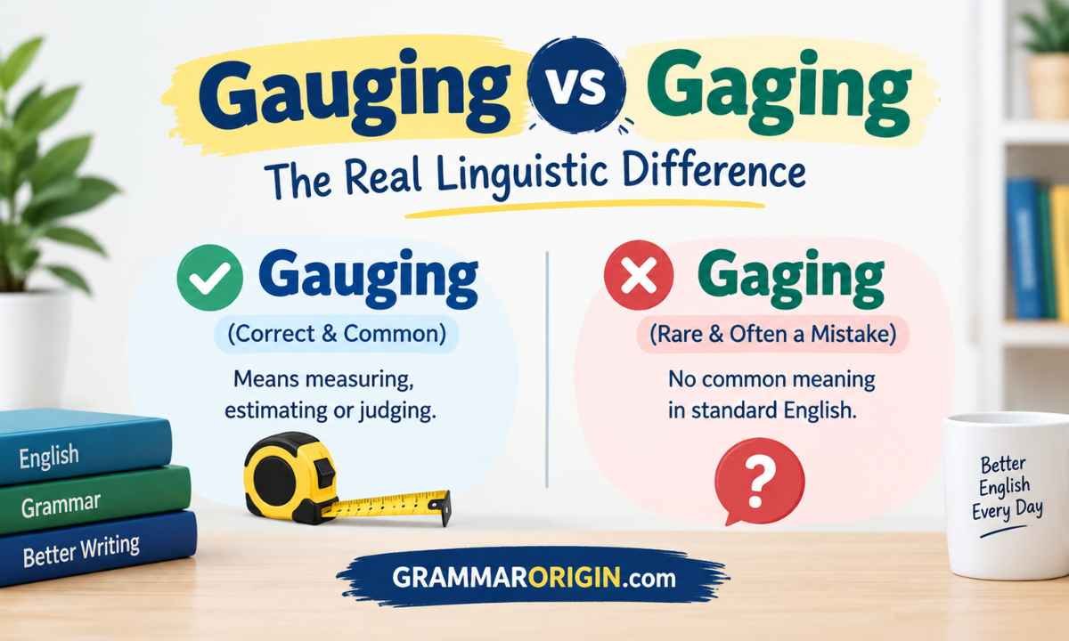 Gauging vs Gaging — The Real Linguistic Difference