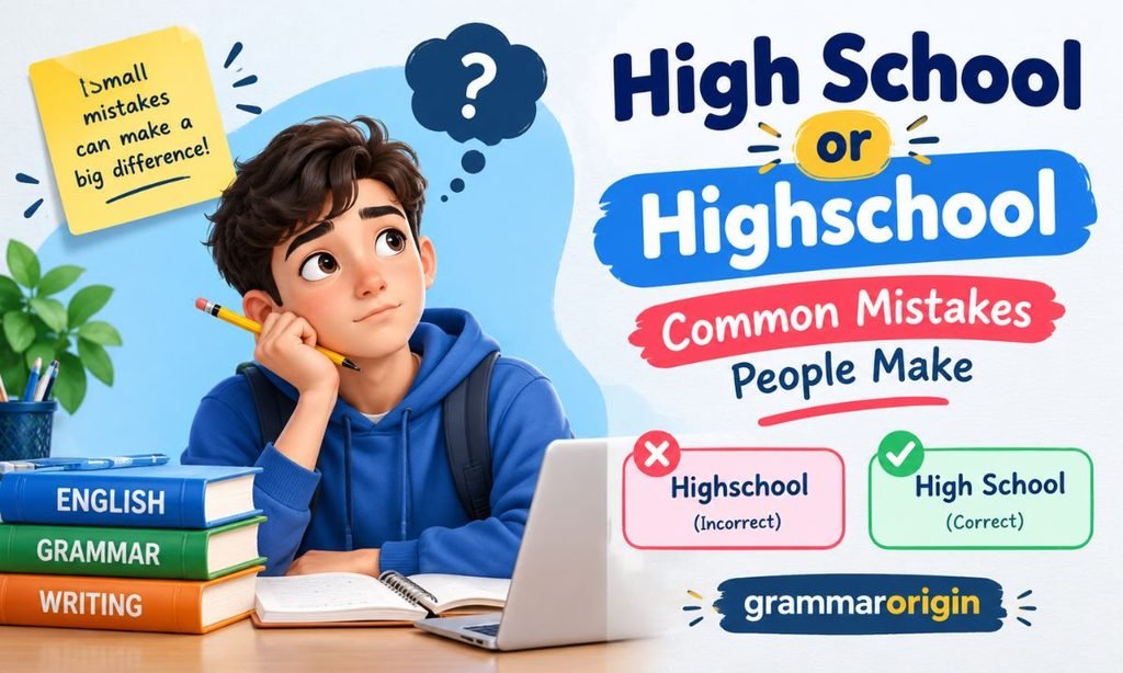 High School or Highschool Common Mistakes People Make