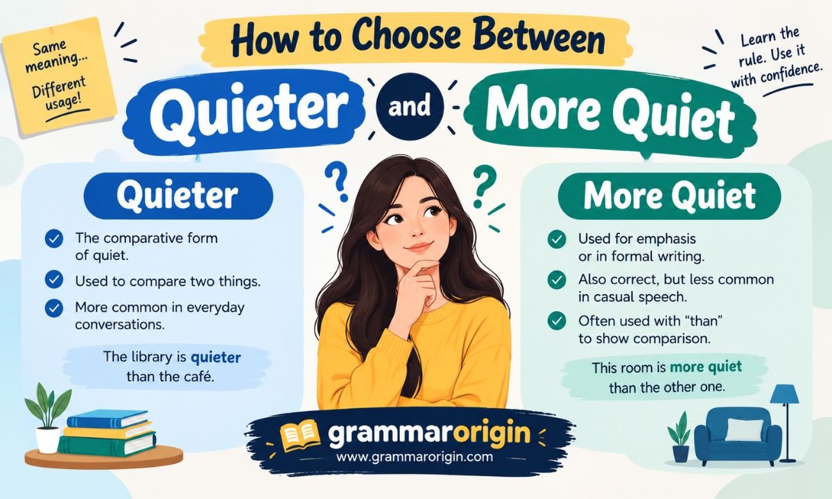 How to Choose Between Quieter and More Quiet