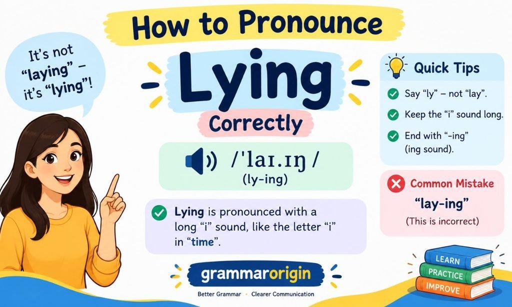 How to Pronounce Lying Correctly