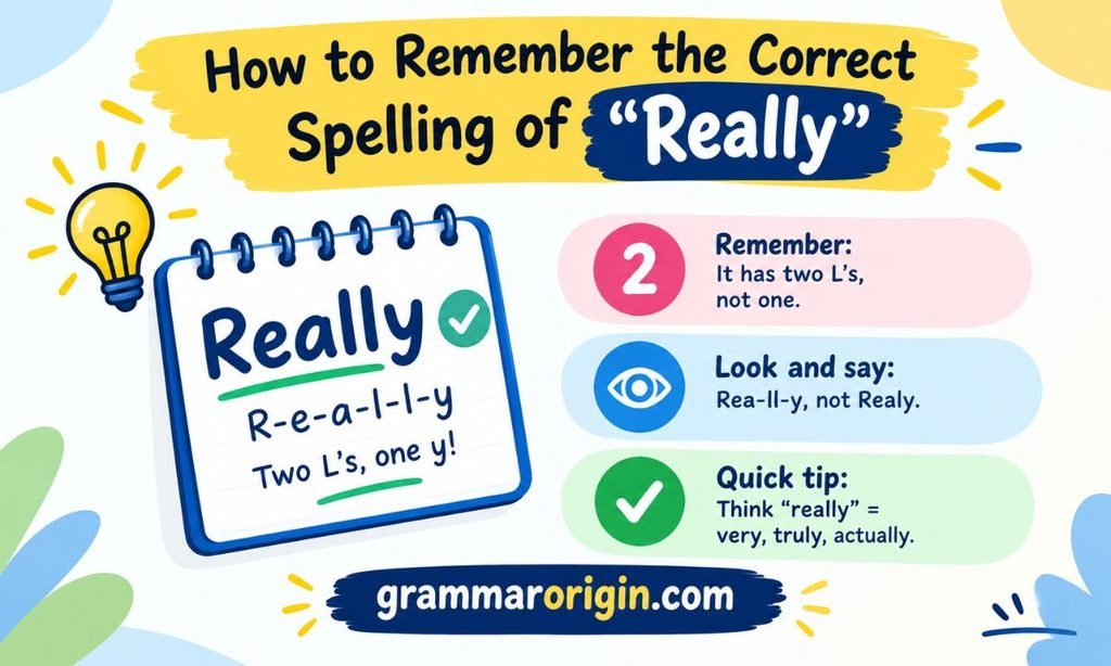 How to Remember the Correct Spelling of Really