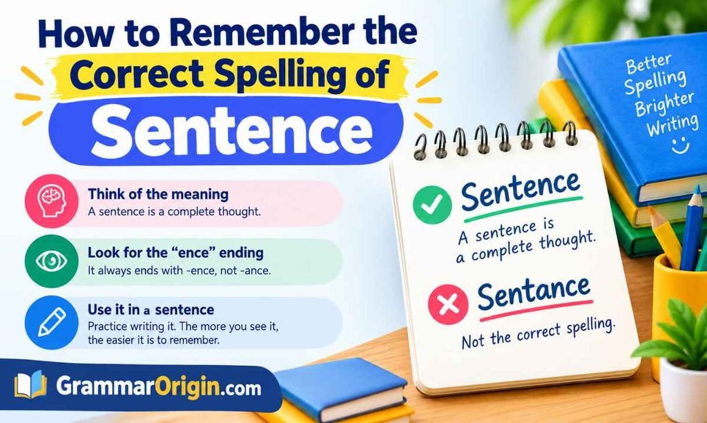 How to Remember the Correct Spelling of Sentence