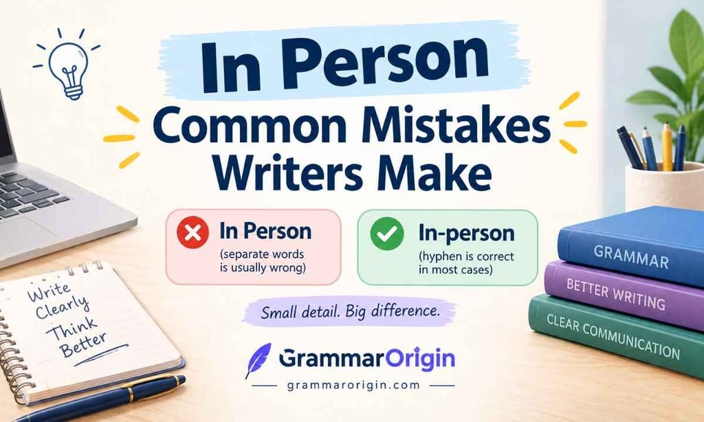 In Person Common Mistakes Writers Make