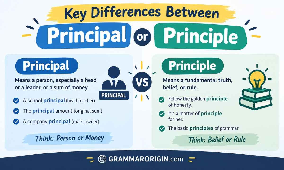 Key Differences Between the Principal or Principle