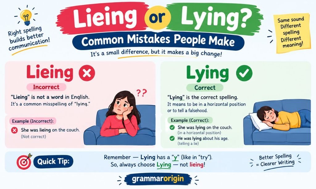 Lieing or Lying Common Mistakes People Make