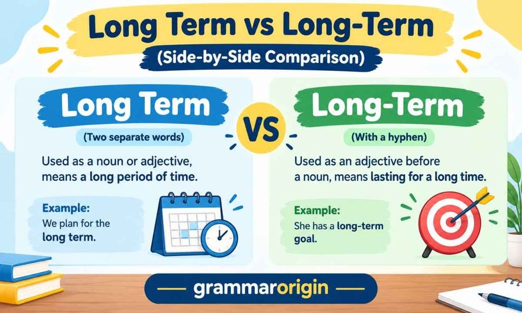 Long Term vs Long-Term (Side-by-Side Comparison)