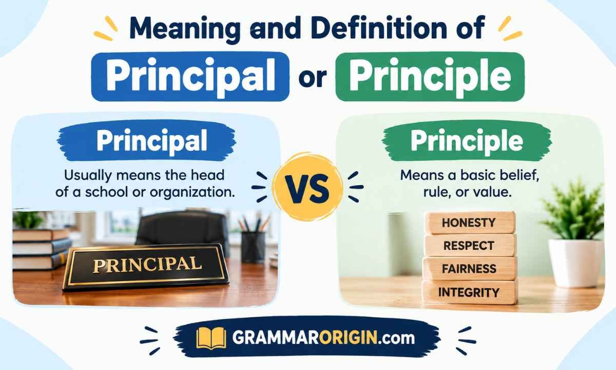 Meaning and Definition of Principal or Principle