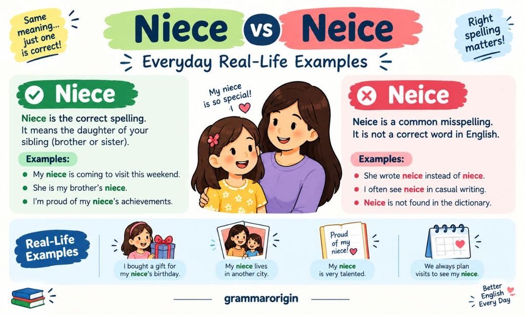 Niece vs Neice Everyday Real-Life Examples