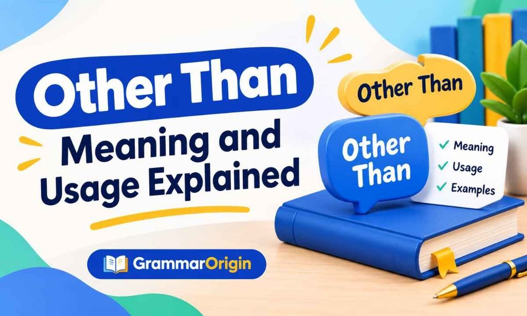 Other Than Meaning and Usage Explained