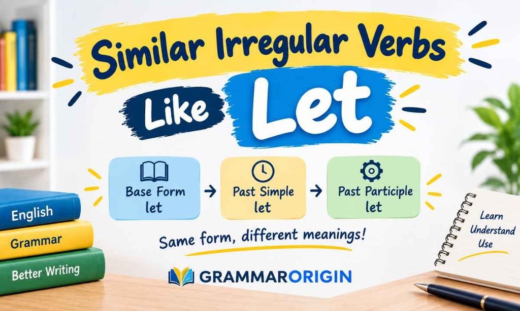 Similar Irregular Verbs Like Let