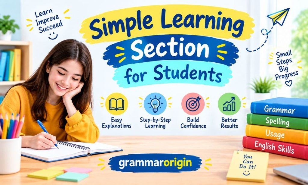 Simple Learning Section for Students