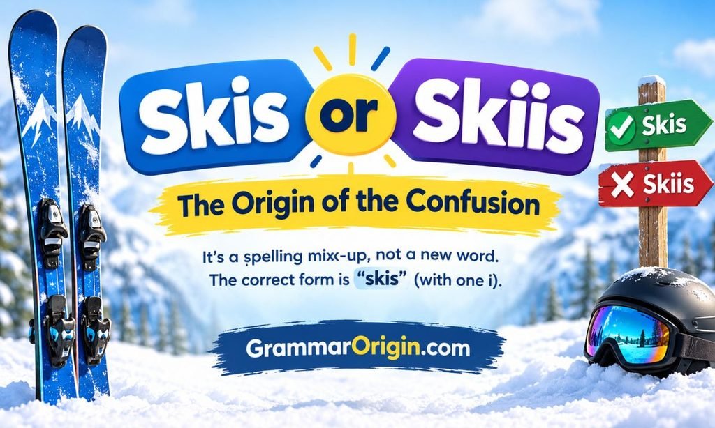 Skis or Skiis The Origin of the Confusion