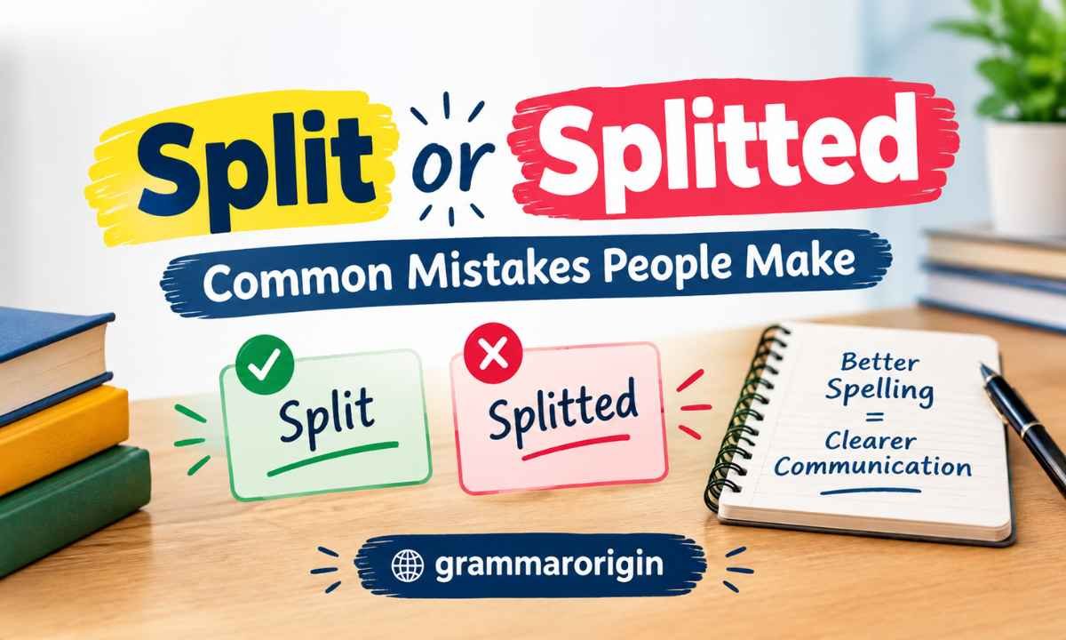 Split or Splitted Common Mistakes People Make