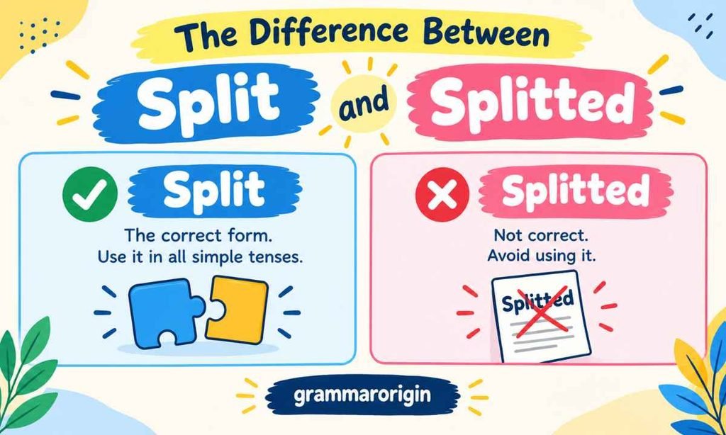 The Difference Between Split and Splitted
