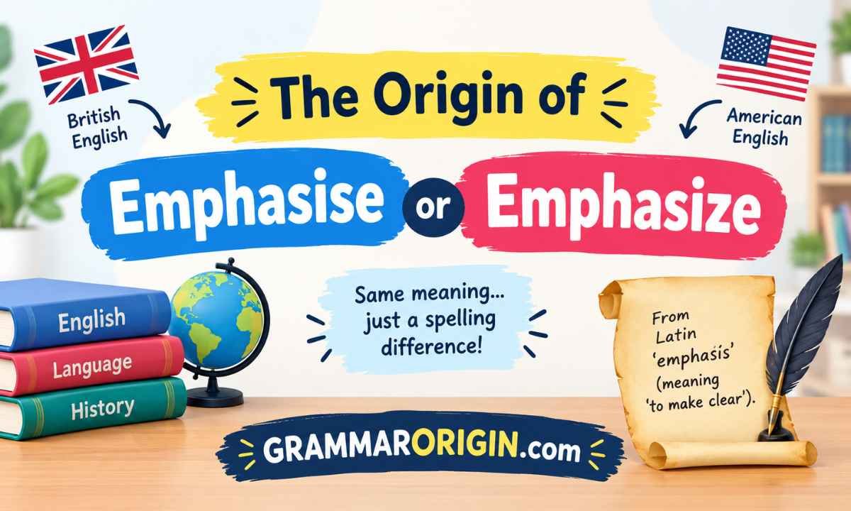 The Origin of Emphasise or Emphasize