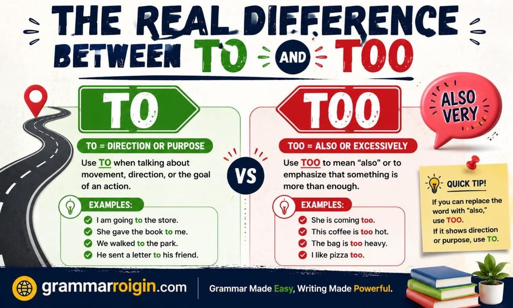 The Real Difference Between To and Too