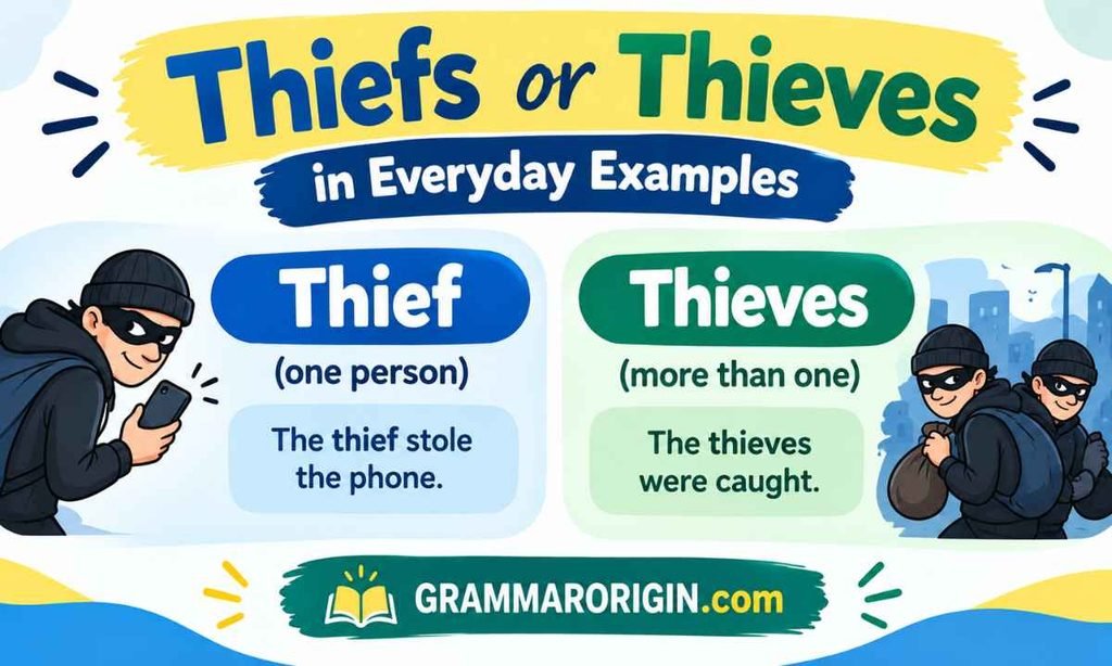 Thiefs or Thieves in Everyday Examples