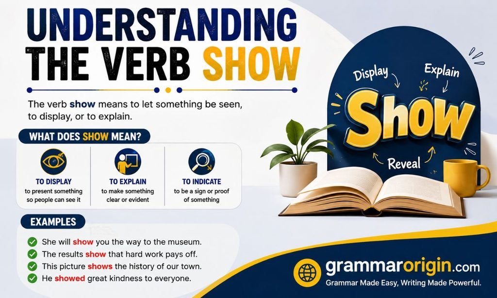 Understanding the Verb Show