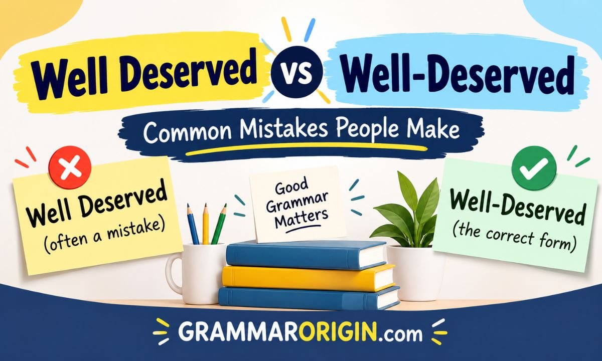 Well Deserved vs Well-Deserved Common Mistakes People Make