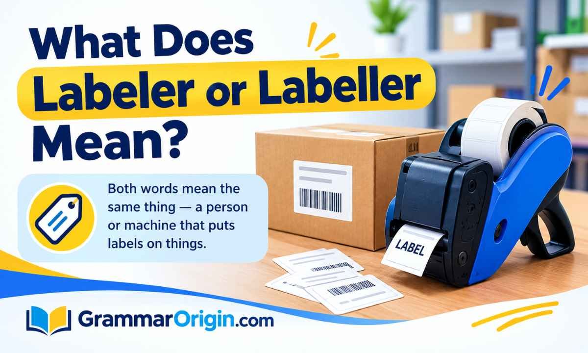 What Does Labeler or Labeller Mean