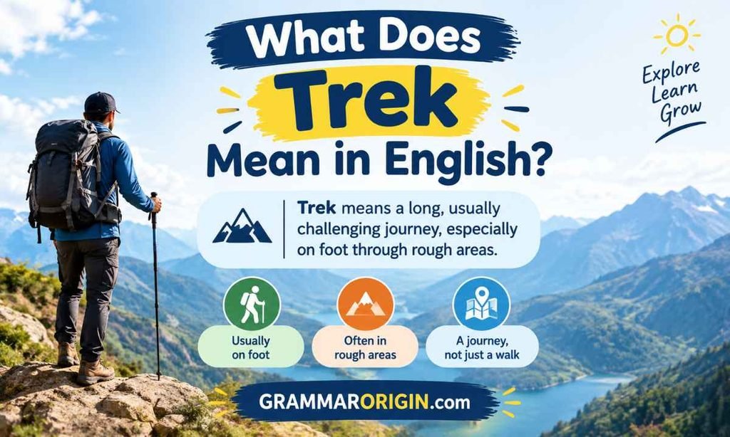 What Does Trek Mean in English
