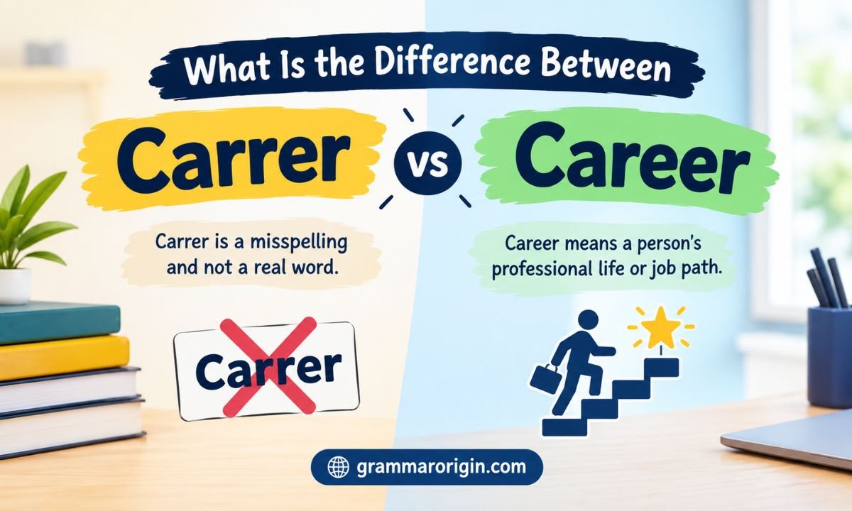 What Is the Difference Between Carrer vs Career