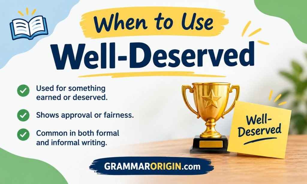 When to Use Well-Deserved