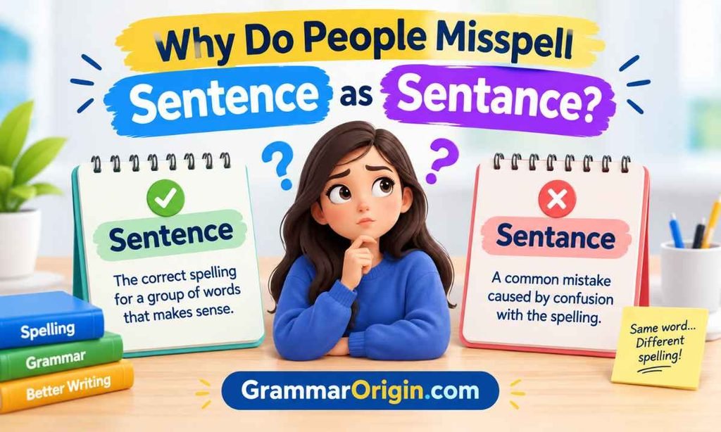 Why Do People Misspell Sentence as Sentance