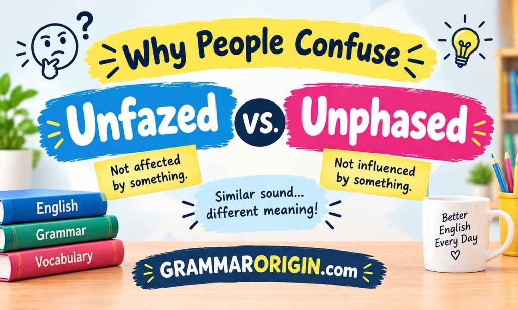Why People Confuse Unfazed vs. Unphased