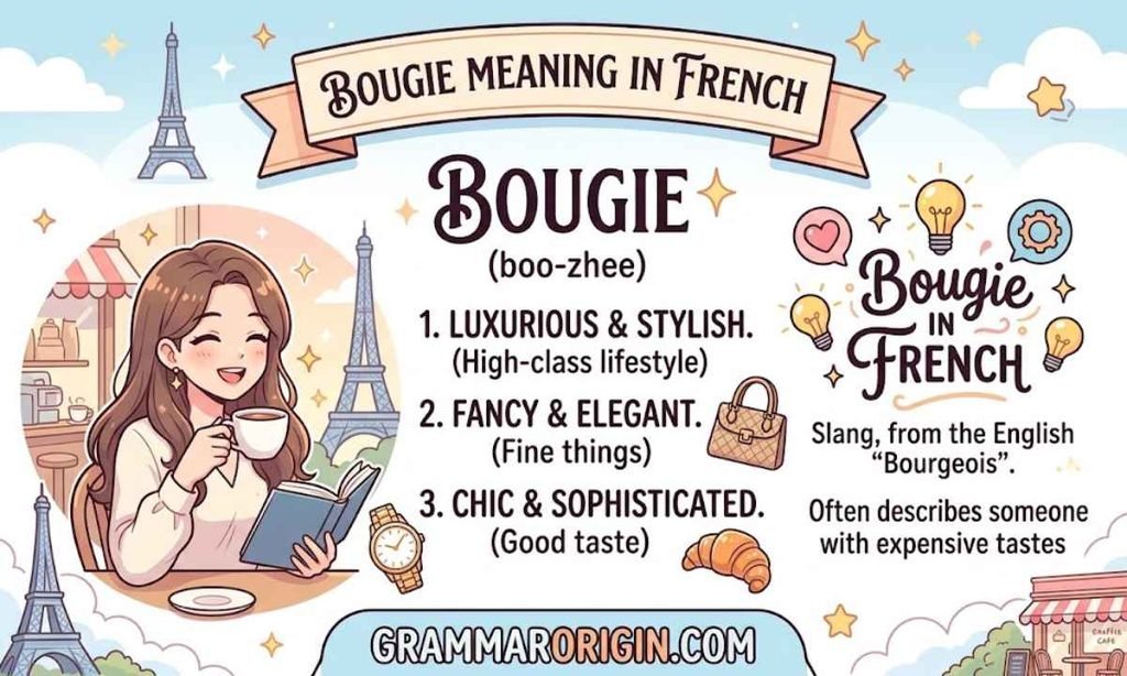 Bougie meaning French