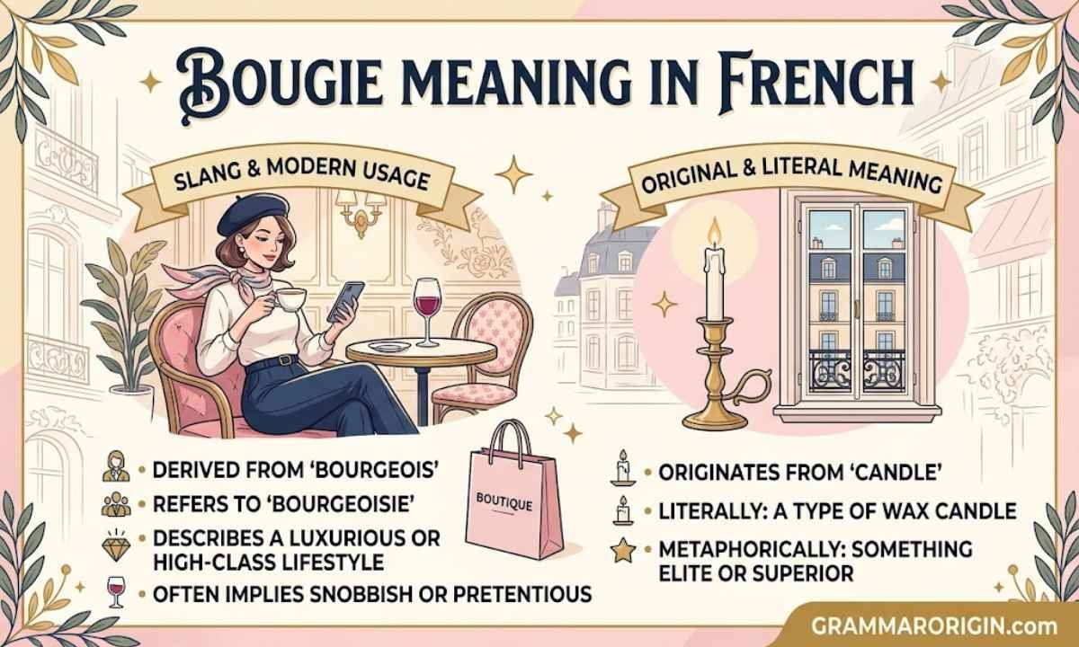 Bougie meaning French