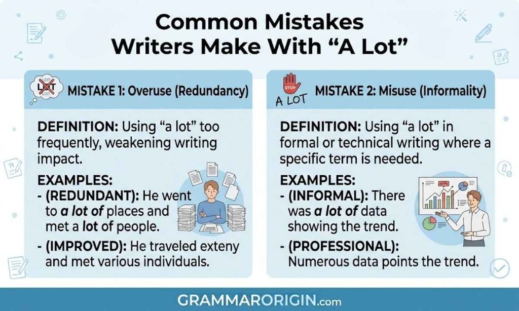 Common Mistakes Writers Make With A Lot